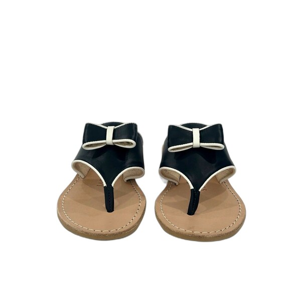 Jack Rogers Thong Sandals Women’s Size 7.5 Color Navy Blue White Giselle Bow - Picture 3 of 10